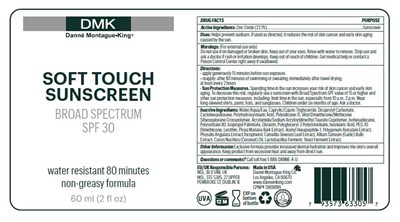 Dmk Soft Touch Sunscreen (Soft Touch Spf 30 Package Label)